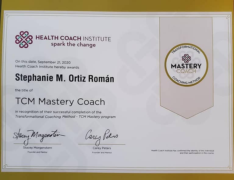 TCM Mastery Certificate for Stephanie Orti